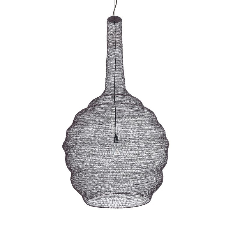 GLOBOSTAR® KENTUCKY 01887 Vintage Κρεμαστό Φωτιστικό Οροφής με Ντουί 1 x E27 AC 220-240V IP20 - Καφέ - Μ90 x Π90 x Υ150cm