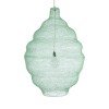 GLOBOSTAR® KENTUCKY 01903 Vintage Κρεμαστό Φωτιστικό Οροφής με Ντουί 1 x E27 AC 220-240V IP20 - Τιρκουάζ - Μ80 x Π80 x Y110cm