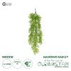 GloboStar® Artificial Garden HANGING BARLEY 20857 Τεχνητό Διακοσμητικό Κρεμαστό Φυτό Κριθάρι Μ26 x Π15 x Υ81cm