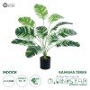 GloboStar® Artificial Garden BANANA PLANT ZEBRA 20929 - Διακοσμητικό Φυτό Μπανανιά Ζέβρα Φ70 x Υ55cm