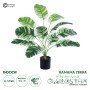 GloboStar® Artificial Garden BANANA PLANT ZEBRA 20929 - Διακοσμητικό Φυτό Μπανανιά Ζέβρα Φ70 x Υ55cm