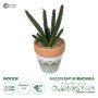 GloboStar® Artificial Garden SUCCULENT EUPHORBIA POTTED PLANT 21045 Διακοσμητικό Φυτό Ευφορβία Φ11 x Υ19cm