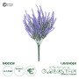 GloboStar® Artificial Garden  LAVENDER BRANCH 21062 Διακοσμητικό Κλαδί Λεβάντας σετ 2 τεμάχια Φ15 x Υ30cm