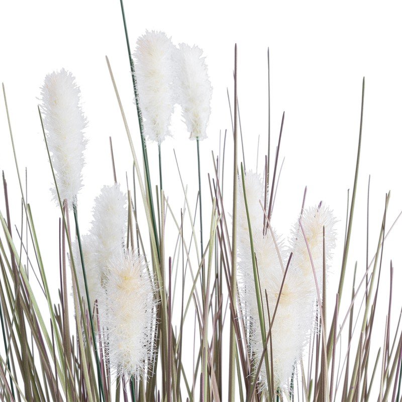 GloboStar® Artificial Garden BEIGE LAGURU 21100 Διακοσμητικό Φυτό Μπεζ Λαγοουρά Υ70cm