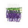 GloboStar® Artificial Garden VIOLET WISTERIA FLOWER BRANCH 21509 Σετ 12 Τεχνητά Διακοσμητικά κλαδιά Βιστέριας Βιολετί Φ45 x Υ120cm