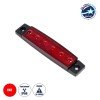 GLOBOSTAR® SIDEMARKER 79901 Φώτα Όγκου Οχημάτων LED 1.5W 75lm 120° DC 10-30V Αδιάβροχο IP66 Κόκκινο - 6 x SMD2835 Sanan Chip - Μ9.5 x Π2 x Υ1.1cm - 1 Χρόνο Εγγύηση