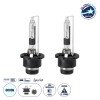GloboStar® D4S/D2R 84036 Λάμπες Αυτοκινήτου HID Xenon Super Vision High Brightness +60% E1 ECER37 360° DC 12-24V IP20  Μ4 x  Π5 x Υ8cm 6000K- Σετ 2 Τεμαχίων
