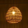 GLOBOSTAR® JJENSON 00911 Boho Κρεμαστό Φωτιστικό Οροφής με Ντουί 1 x E27 AC 220-240V IP20 - Μπεζ - Μ35 x Π35 x Υ35cm