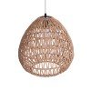 GLOBOSTAR® JJENSON 00911 Boho Κρεμαστό Φωτιστικό Οροφής με Ντουί 1 x E27 AC 220-240V IP20 - Μπεζ - Μ35 x Π35 x Υ35cm