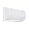 GLOBOSTAR® CELESTIAL 60694 Μοντέρνο Φωτιστικό Τοίχου - Απλίκα LED 15W 1575lm 120° AC 220-240V Αδιάβροχο IP65 Φυσικό Λευκό 4500K - Bridgelux SMD Chip - Λευκό Ματ - Μ26 x Π9 x Υ13.5cm - 3 Χρόνια Εγγύηση