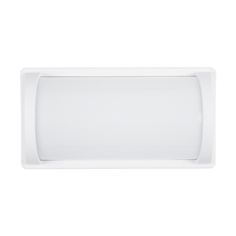 GLOBOSTAR® CELESTIAL 60694 Μοντέρνο Φωτιστικό Τοίχου - Απλίκα LED 15W 1575lm 120° AC 220-240V Αδιάβροχο IP65 Φυσικό Λευκό 4500K - Bridgelux SMD Chip - Λευκό Ματ - Μ26 x Π9 x Υ13.5cm - 3 Χρόνια Εγγύηση