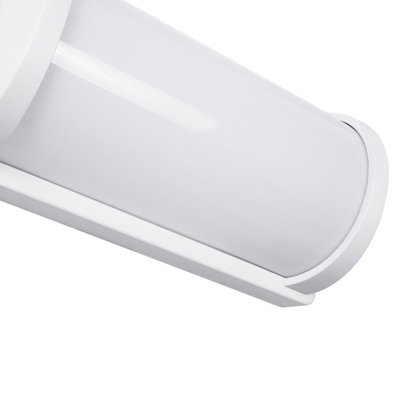 GLOBOSTAR® CELESTIAL 60694 Μοντέρνο Φωτιστικό Τοίχου - Απλίκα LED 15W 1575lm 120° AC 220-240V Αδιάβροχο IP65 Φυσικό Λευκό 4500K - Bridgelux SMD Chip - Λευκό Ματ - Μ26 x Π9 x Υ13.5cm - 3 Χρόνια Εγγύηση