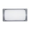 GLOBOSTAR® CELESTIAL 60695 Μοντέρνο Φωτιστικό Τοίχου - Απλίκα LED 15W 1575lm 120° AC 220-240V Αδιάβροχο IP65 Φυσικό Λευκό 4500K - Bridgelux SMD Chip - Γκρι Ματ - Μ26 x Π9 x Υ13.5cm - 3 Χρόνια Εγγύηση
