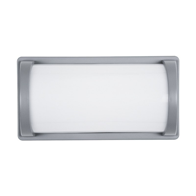 GLOBOSTAR® CELESTIAL 60695 Μοντέρνο Φωτιστικό Τοίχου - Απλίκα LED 15W 1575lm 120° AC 220-240V Αδιάβροχο IP65 Φυσικό Λευκό 4500K - Bridgelux SMD Chip - Γκρι Ματ - Μ26 x Π9 x Υ13.5cm - 3 Χρόνια Εγγύηση