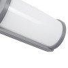 GLOBOSTAR® CELESTIAL 60695 Μοντέρνο Φωτιστικό Τοίχου - Απλίκα LED 15W 1575lm 120° AC 220-240V Αδιάβροχο IP65 Φυσικό Λευκό 4500K - Bridgelux SMD Chip - Γκρι Ματ - Μ26 x Π9 x Υ13.5cm - 3 Χρόνια Εγγύηση