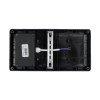 GLOBOSTAR® CELESTIAL 60695 Μοντέρνο Φωτιστικό Τοίχου - Απλίκα LED 15W 1575lm 120° AC 220-240V Αδιάβροχο IP65 Φυσικό Λευκό 4500K - Bridgelux SMD Chip - Γκρι Ματ - Μ26 x Π9 x Υ13.5cm - 3 Χρόνια Εγγύηση
