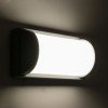 GLOBOSTAR® CELESTIAL 60695 Μοντέρνο Φωτιστικό Τοίχου - Απλίκα LED 15W 1575lm 120° AC 220-240V Αδιάβροχο IP65 Φυσικό Λευκό 4500K - Bridgelux SMD Chip - Γκρι Ματ - Μ26 x Π9 x Υ13.5cm - 3 Χρόνια Εγγύηση