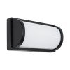 GLOBOSTAR® CELESTIAL 60696 Μοντέρνο Φωτιστικό Τοίχου - Απλίκα LED 15W 1575lm 120° AC 220-240V Αδιάβροχο IP65 Φυσικό Λευκό 4500K - Bridgelux SMD Chip - Μαύρο Ματ - Μ26 x Π9 x Υ13.5cm - 3 Χρόνια Εγγύηση