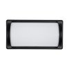 GLOBOSTAR® CELESTIAL 60696 Μοντέρνο Φωτιστικό Τοίχου - Απλίκα LED 15W 1575lm 120° AC 220-240V Αδιάβροχο IP65 Φυσικό Λευκό 4500K - Bridgelux SMD Chip - Μαύρο Ματ - Μ26 x Π9 x Υ13.5cm - 3 Χρόνια Εγγύηση
