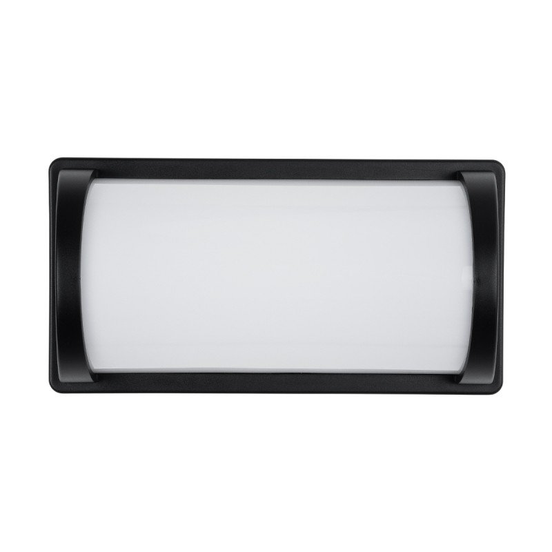 GLOBOSTAR® CELESTIAL 60696 Μοντέρνο Φωτιστικό Τοίχου - Απλίκα LED 15W 1575lm 120° AC 220-240V Αδιάβροχο IP65 Φυσικό Λευκό 4500K - Bridgelux SMD Chip - Μαύρο Ματ - Μ26 x Π9 x Υ13.5cm - 3 Χρόνια Εγγύηση