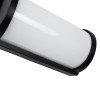 GLOBOSTAR® CELESTIAL 60696 Μοντέρνο Φωτιστικό Τοίχου - Απλίκα LED 15W 1575lm 120° AC 220-240V Αδιάβροχο IP65 Φυσικό Λευκό 4500K - Bridgelux SMD Chip - Μαύρο Ματ - Μ26 x Π9 x Υ13.5cm - 3 Χρόνια Εγγύηση