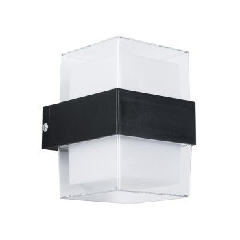 GLOBOSTAR® EMPIRE 60779 Μοντέρνο Φωτιστικό Τοίχου - Απλίκα LED 10W 1050lm 120° AC 220-240V Αδιάβροχο IP65 Θερμό Λευκό 2700K - Bridgelux SMD Chip & TÜV SÜD Driver - Διάφανο & Μαύρο Ματ - Μ10.5 x Π9 x Υ13cm - 3 Χρόνια Εγγύηση GLOBOSTAR® EMPIRE 60779 Μοντέρνο Φωτιστικό Τοίχου - Απλίκα LED 10W 1050lm 120° AC 220-240V Αδιάβροχο IP65 Θερμό Λευκό 2700K - Bridgelux SMD Chip & TÜV SÜD Driver - Διάφανο & Μαύρο Ματ - Μ10.5 x Π9 x Υ13cm - 3 Χρόνια Εγγύηση