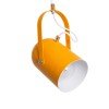 GLOBOSTAR® HAZEL 00926 Μοντέρνο Κρεμαστό Φωτιστικό Οροφής με Ντουί 1 x E27 AC 220-240V IP20 - Πορτοκαλί & Χρυσό - Μ12 x Π12 x Υ27cm