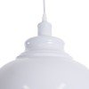 GLOBOSTAR® ANDY 00999 Μοντέρνο Κρεμαστό Φωτιστικό Οροφής με Ντουί 1 x E27 AC 220-240V IP20 - Λευκό & Χρυσό - Μ35 x Π35 x Υ28cm