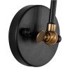 GLOBOSTAR® BINGLEY 01068 Vintage Φωτιστικό Τοίχου - Απλίκα με Ντουί 1 x E27 AC 220-240V IP20 - Διάφανο & Χρυσό - Μ18 x Π40 x Υ43cm