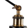 GLOBOSTAR® BINGLEY 01068 Vintage Φωτιστικό Τοίχου - Απλίκα με Ντουί 1 x E27 AC 220-240V IP20 - Διάφανο & Χρυσό - Μ18 x Π40 x Υ43cm
