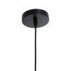 GLOBOSTAR® HEXAGON 01194 Μοντέρνο Κρεμαστό Φωτιστικό Οροφής με Ντουί 1 x E27 AC 220-240V IP20 - Μαύρο & Χρυσό - Μ25 x Π25 x Υ15cm