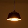 GLOBOSTAR® HEXAGON 01194 Μοντέρνο Κρεμαστό Φωτιστικό Οροφής με Ντουί 1 x E27 AC 220-240V IP20 - Μαύρο & Χρυσό - Μ25 x Π25 x Υ15cm