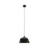 GLOBOSTAR® HEXAGON 01194 Μοντέρνο Κρεμαστό Φωτιστικό Οροφής με Ντουί 1 x E27 AC 220-240V IP20 - Μαύρο & Χρυσό - Μ25 x Π25 x Υ15cm