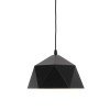GLOBOSTAR® HEXAGON 01194 Μοντέρνο Κρεμαστό Φωτιστικό Οροφής με Ντουί 1 x E27 AC 220-240V IP20 - Μαύρο & Χρυσό - Μ25 x Π25 x Υ15cm