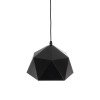 GLOBOSTAR® HEXAGON 01194 Μοντέρνο Κρεμαστό Φωτιστικό Οροφής με Ντουί 1 x E27 AC 220-240V IP20 - Μαύρο & Χρυσό - Μ25 x Π25 x Υ15cm