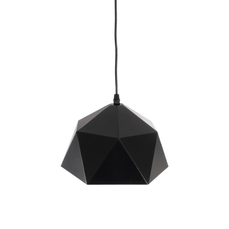 GLOBOSTAR® HEXAGON 01194 Μοντέρνο Κρεμαστό Φωτιστικό Οροφής με Ντουί 1 x E27 AC 220-240V IP20 - Μαύρο & Χρυσό - Μ25 x Π25 x Υ15cm