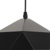GLOBOSTAR® HEXAGON 01194 Μοντέρνο Κρεμαστό Φωτιστικό Οροφής με Ντουί 1 x E27 AC 220-240V IP20 - Μαύρο & Χρυσό - Μ25 x Π25 x Υ15cm