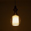 GLOBOSTAR® REA 01197 Μοντέρνο Κρεμαστό Φωτιστικό Οροφής με Ντουί 1 x E27 AC 220-240V IP20 - Μαύρο & Λευκό - Μ21 x Π21 x Υ40cm