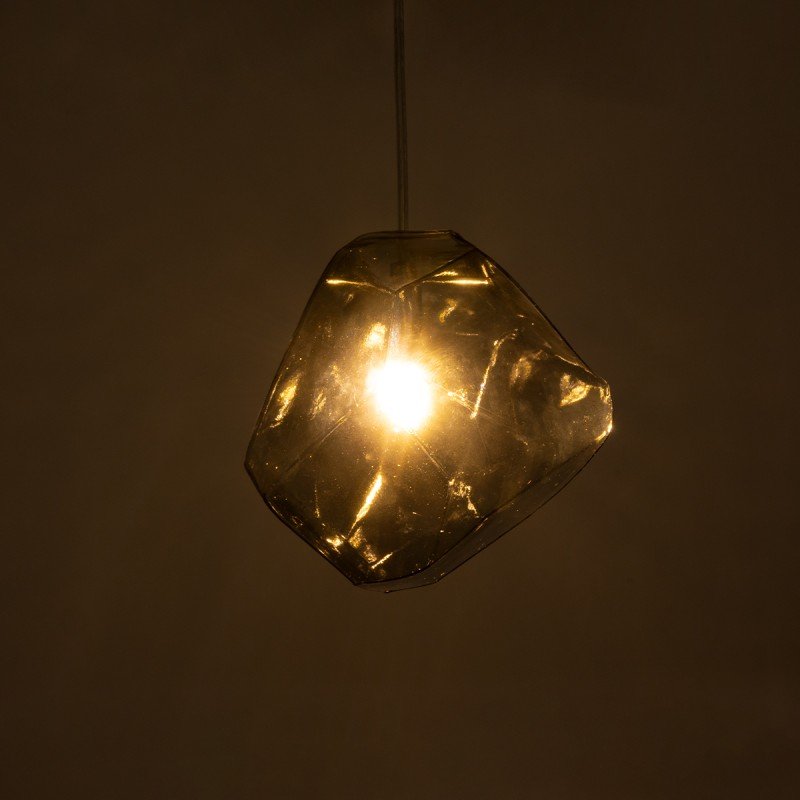 GLOBOSTAR® RINA 01307 Μοντέρνο Κρεμαστό Φωτιστικό Οροφής με Ντουί 1 x G9 AC 220-240V IP20 - Γκρι - Μ16 x Π16 x Υ17cm