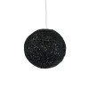 GLOBOSTAR® OCEANA 01356 Boho Κρεμαστό Φωτιστικό Οροφής με Ντουί 1 x E27 AC 220-240V IP20 - Μαύρο - Μ20 x Π20 x Υ20cm