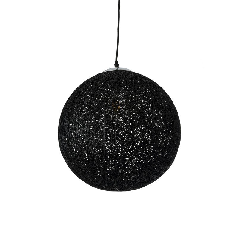 GLOBOSTAR® OCEANA 01360 Boho Κρεμαστό Φωτιστικό Οροφής με Ντουί 1 x E27 AC 220-240V IP20 - Μαύρο - Μ40 x Π40 x Υ40cm GLOBOSTAR® OCEANA 01360 Boho Κρεμαστό Φωτιστικό Οροφής με Ντουί 1 x E27 AC 220-240V IP20 - Μαύρο - Μ40 x Π40 x Υ40cm