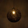 GLOBOSTAR® OCEANA 01360 Boho Κρεμαστό Φωτιστικό Οροφής με Ντουί 1 x E27 AC 220-240V IP20 - Μαύρο - Μ40 x Π40 x Υ40cm GLOBOSTAR® OCEANA 01360 Boho Κρεμαστό Φωτιστικό Οροφής με Ντουί 1 x E27 AC 220-240V IP20 - Μαύρο - Μ40 x Π40 x Υ40cm