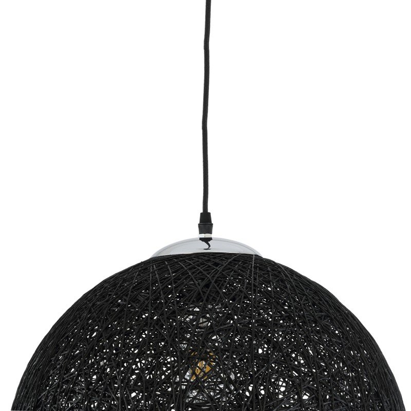 GLOBOSTAR® OCEANA 01360 Boho Κρεμαστό Φωτιστικό Οροφής με Ντουί 1 x E27 AC 220-240V IP20 - Μαύρο - Μ40 x Π40 x Υ40cm GLOBOSTAR® OCEANA 01360 Boho Κρεμαστό Φωτιστικό Οροφής με Ντουί 1 x E27 AC 220-240V IP20 - Μαύρο - Μ40 x Π40 x Υ40cm