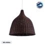 GLOBOSTAR® BAHAMAS 01368 Boho Κρεμαστό Φωτιστικό Οροφής με Ντουί 1 x E27 AC 220-240V IP20 - Καφέ - Μ45 x Π45 x Υ45cm