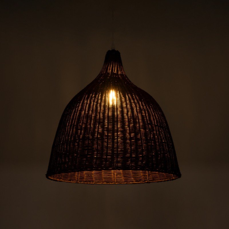 GLOBOSTAR® BAHAMAS 01368 Boho Κρεμαστό Φωτιστικό Οροφής με Ντουί 1 x E27 AC 220-240V IP20 - Καφέ - Μ45 x Π45 x Υ45cm