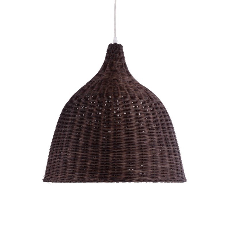 GLOBOSTAR® BAHAMAS 01368 Boho Κρεμαστό Φωτιστικό Οροφής με Ντουί 1 x E27 AC 220-240V IP20 - Καφέ - Μ45 x Π45 x Υ45cm