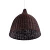 GLOBOSTAR® BAHAMAS 01368 Boho Κρεμαστό Φωτιστικό Οροφής με Ντουί 1 x E27 AC 220-240V IP20 - Καφέ - Μ45 x Π45 x Υ45cm