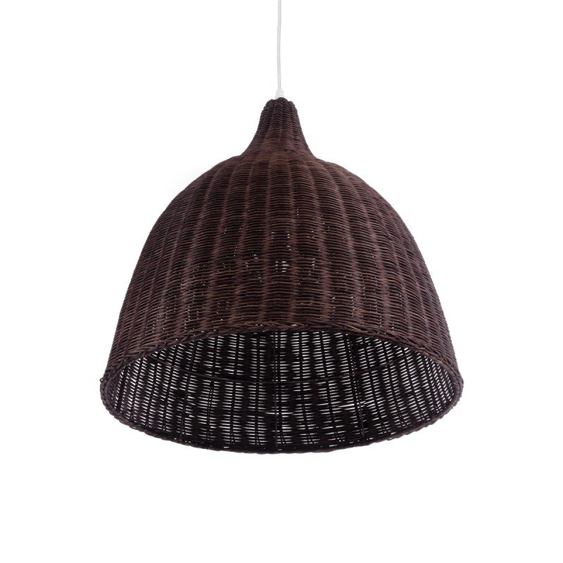 GLOBOSTAR® BAHAMAS 01368 Boho Κρεμαστό Φωτιστικό Οροφής με Ντουί 1 x E27 AC 220-240V IP20 - Καφέ - Μ45 x Π45 x Υ45cm
