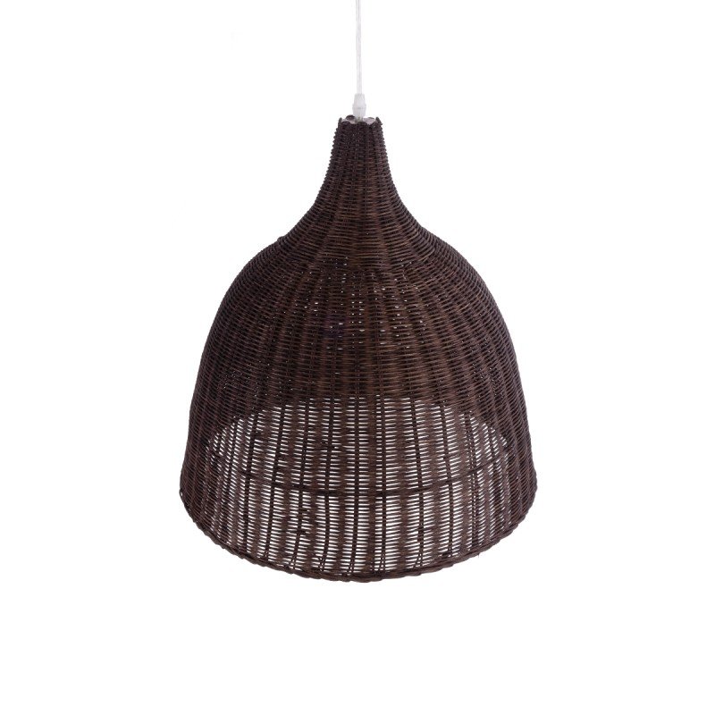 GLOBOSTAR® BAHAMAS 01368 Boho Κρεμαστό Φωτιστικό Οροφής με Ντουί 1 x E27 AC 220-240V IP20 - Καφέ - Μ45 x Π45 x Υ45cm