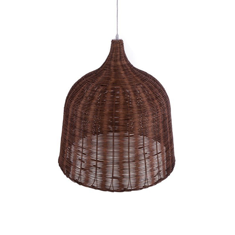 GLOBOSTAR® BAHAMAS 01369 Boho Κρεμαστό Φωτιστικό Οροφής με Ντουί 1 x E27 AC 220-240V IP20 - Καφέ - Μ60 x Π60 x Υ60cm